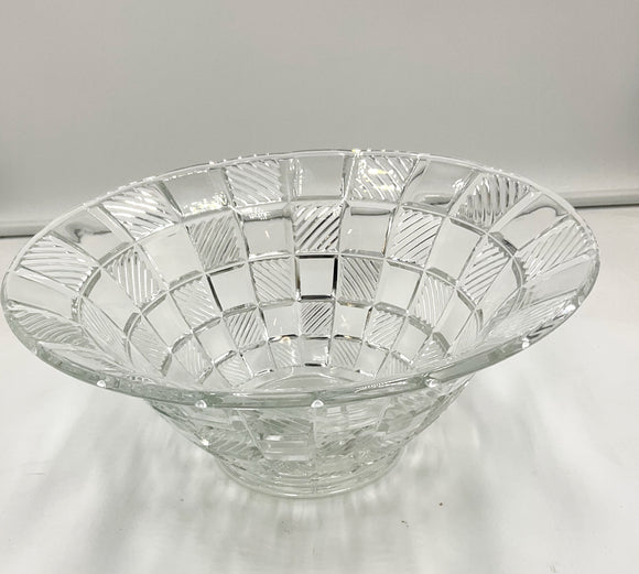 Glass Checkerboard Bowl