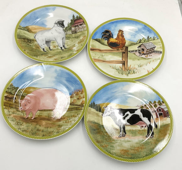 Farm Animal Plates