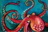 Octopus - Decoupage paper - Roycycled