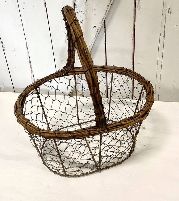 Grapevine and Chicken Wire basket