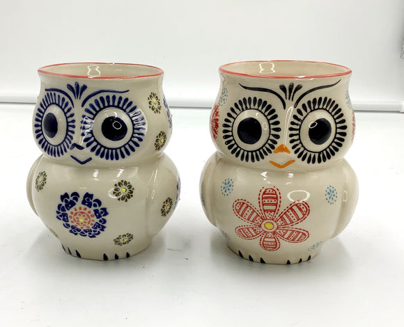 Pair Yokohama Owl Mugs