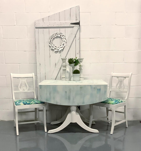 Drop Leaf Dining Table and chairs