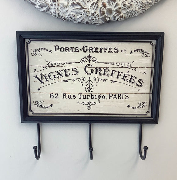 Metal sign with Hooks