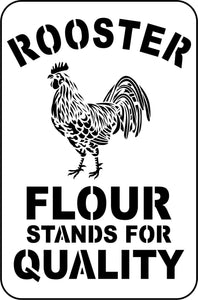 Rooster Flour - JRV Stencil