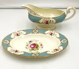 Rose Blue Gravy Boat