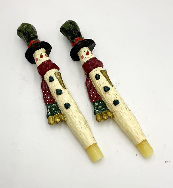 Vintage Snowman Candles