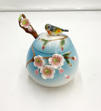 Birds and Flowers Sugar Bowl