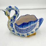Henriot Quimper Swan Bowl