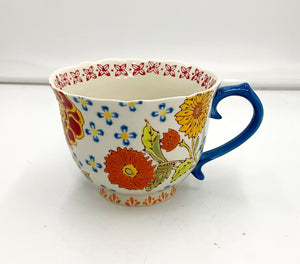 Scalloped Floral Mug