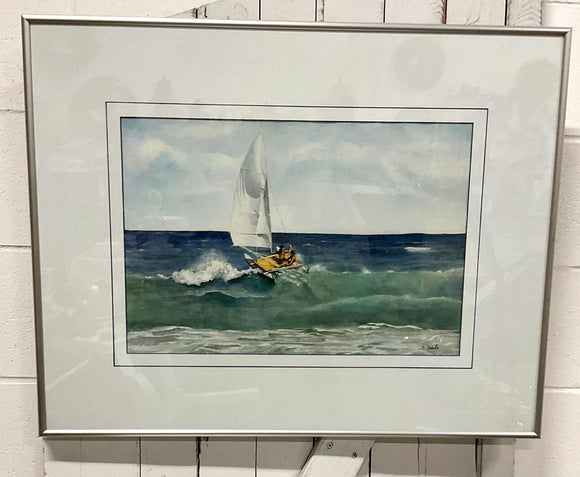 Original Watercolour - Sailing Away