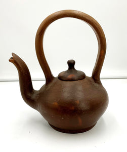 Tall Handled Pottery Teapot