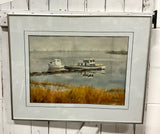 Original Watercolour - Waiting by the Dock