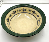 Green Trimmed Pottery Bowl