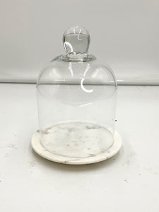 Cloche with Marble Base