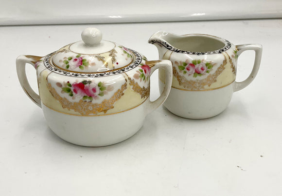 Noritake Cream and Sugar