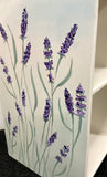Lavender Floral Side Shelf