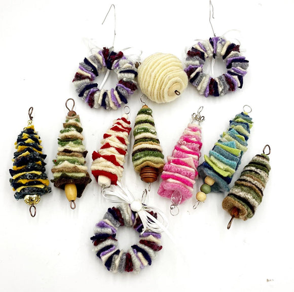 Christmas Ornaments - from sweaters!