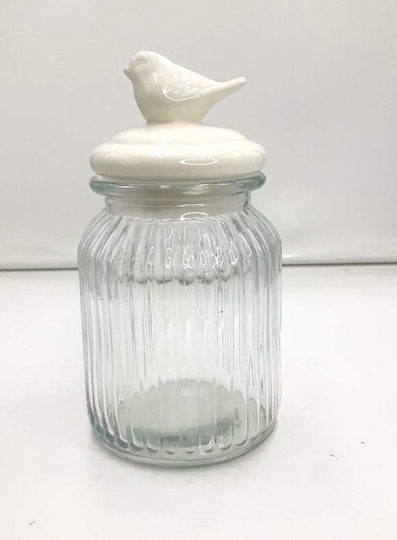 Bird Topped Jar