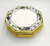 Floral Octagonal plates