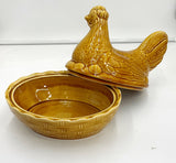 Hen on Basket Dish