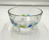 Fused Glass Footed Bowl