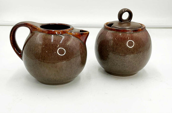 Stoneware Cream Sugar