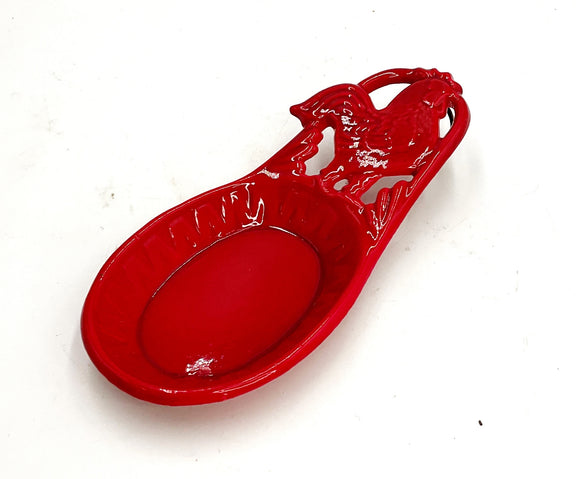 Red Rooster Spoon Rest