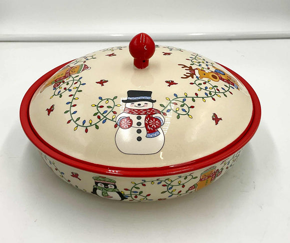 Winter Whimsy Casserole/Pie plate