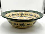 Green Trimmed Pottery Bowl