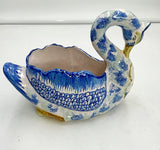 Henriot Quimper Swan Bowl