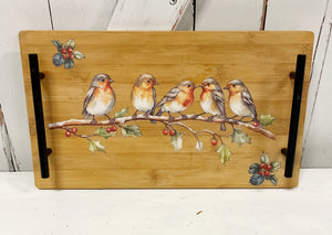 Christmas Bird Tray