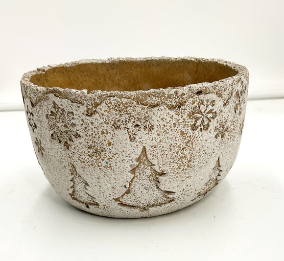 Fir Tree Cement Planter