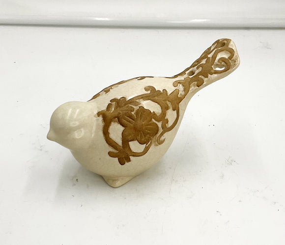 Bisque Scroll Bird