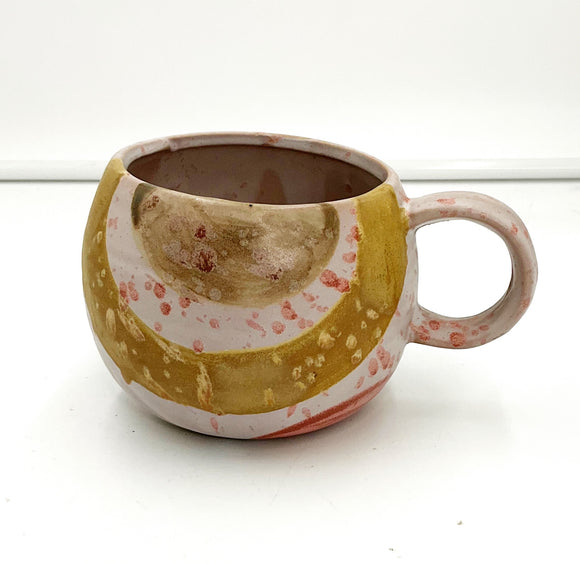 Pink Pottery Bowl Mug