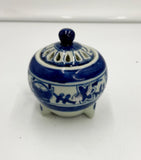 Blue Lidded Soy Candle