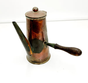 Vintage Copper Chocolate Pot