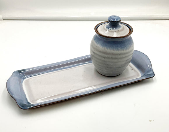 Pottery Tray & Jar