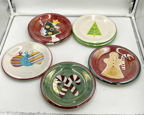 Christmas Street Plates