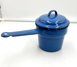 Blue Enamel Pot