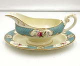 Rose Blue Gravy Boat