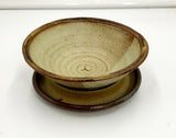 Pottery Bowl with underplate