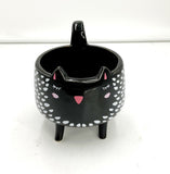 Footed Cat Mug/planter