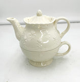 Cream Lace Tea for One