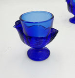 Vintage Cobalt Chicken Glasses