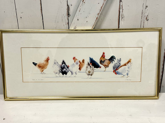 King of the Roost - Watercolour Art Print