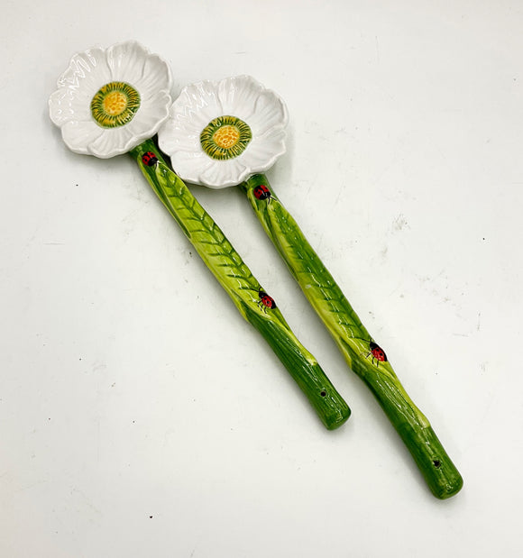 Flower Salad Spoons