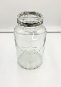 Glass Jar Floral Vase