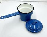 Blue Enamel Pot