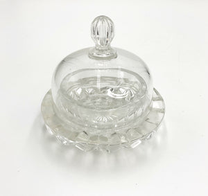 Mini Glass Butter Dish