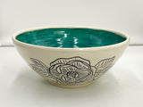Carved Floral Bowl